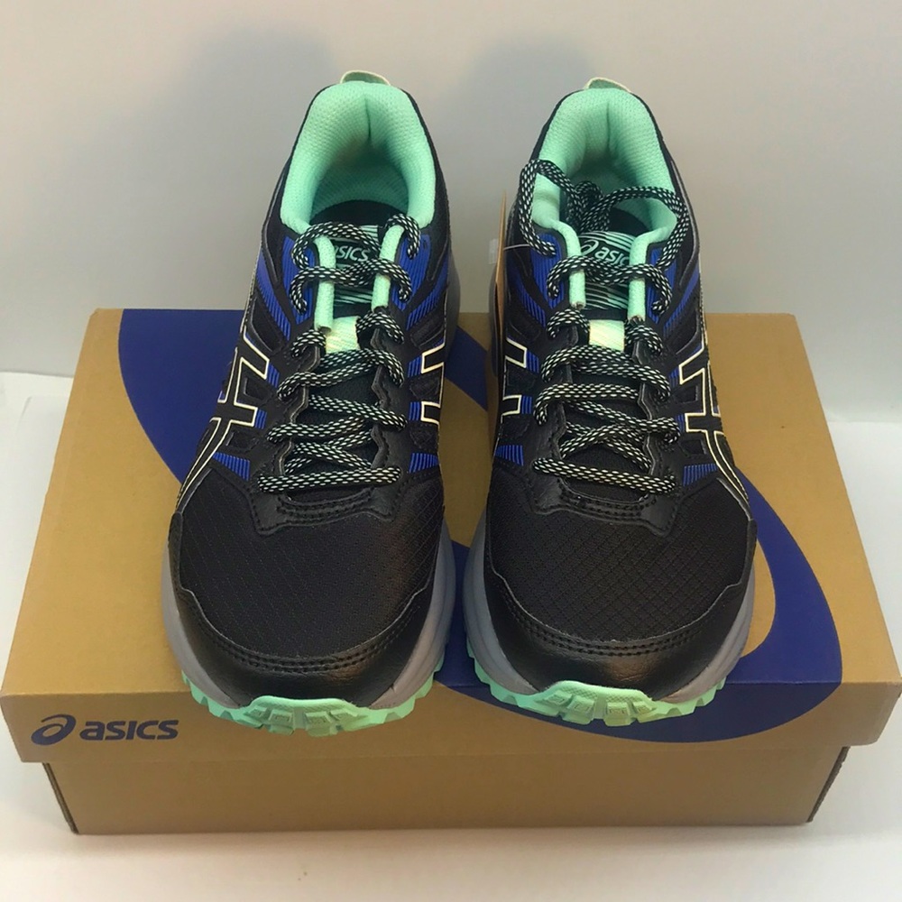 ASICS WOMENŚ TRAIL SCOUT 2 RUNNING SHOES SIZE 7.5 BLACK/BIRCH - Picture 5 of 14
